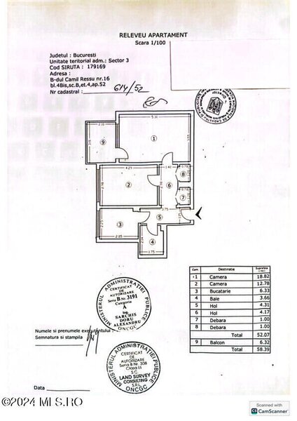 Dristor, apartament 2 camere,